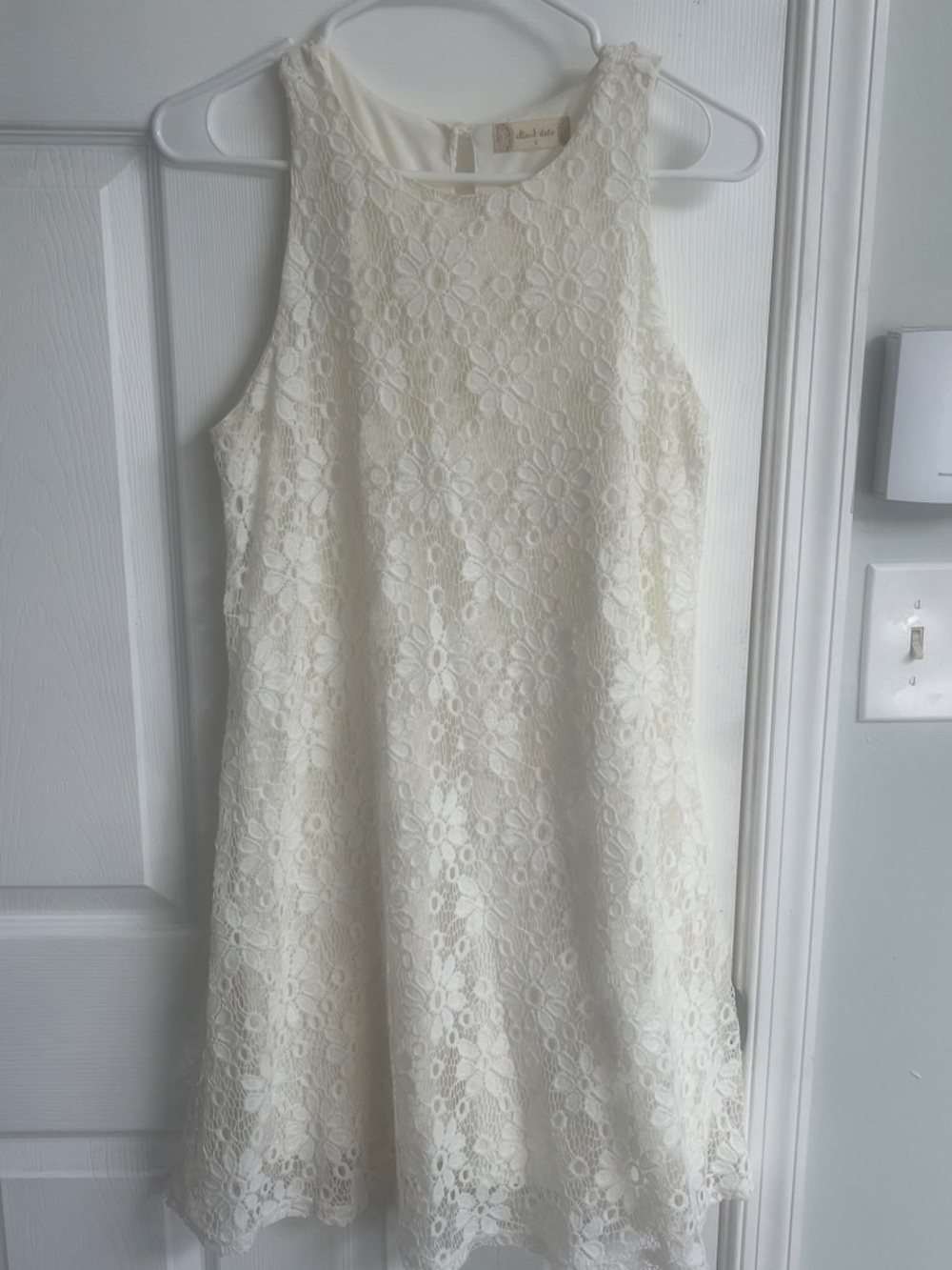 Altar’d State Sleeveless Ivory Lace Dress